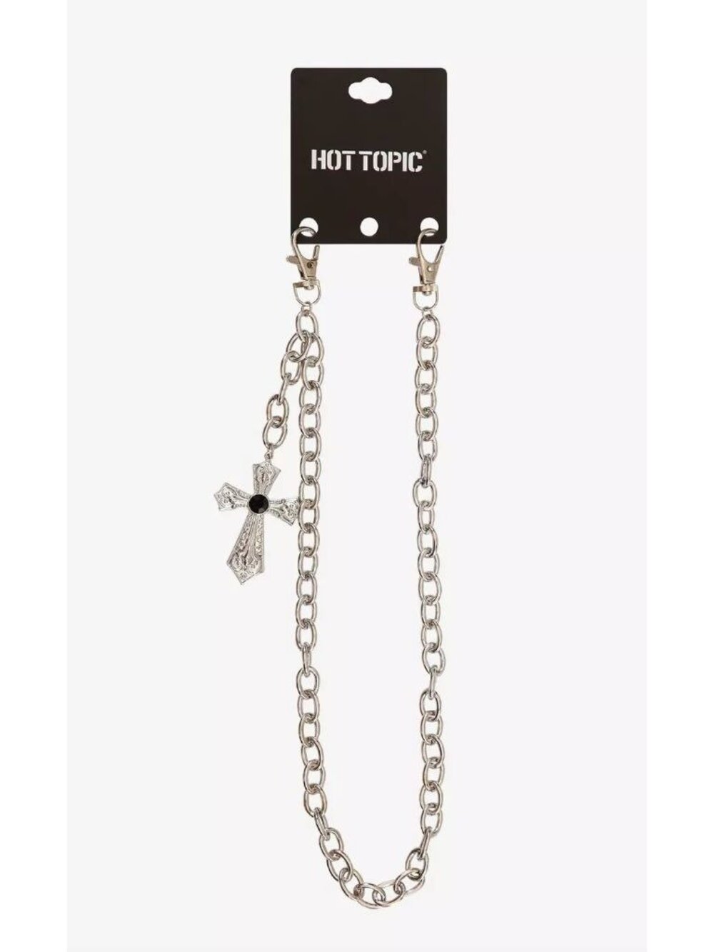 Hot Topic Gothic Cross 21 Inch Wallet Chain